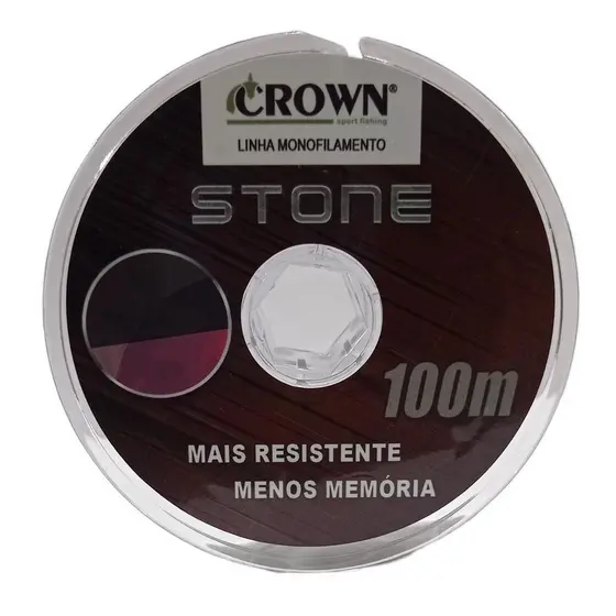 Linha Monofilamento Stone 0,26mm 100mts - Crown