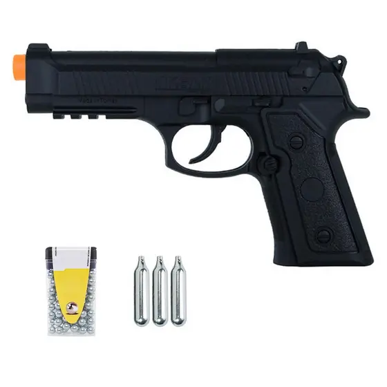 Pistola de Pressão CP92 4.5mm Preta - Niksan + Acessórios