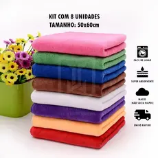 Kit 8 Pano Magico de Limpeza 50x60cm