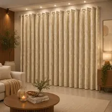 Cortina Jacquard  4 metros  X 2 30 para Sala Quarto Porta Casa e Decoração