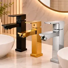 Torneira Gourmet Lavabo Banheiro Moderna Luxo Inox 1/2 Cuba