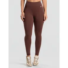 Legging Poliamida Cintura Alta Marrom Massam Fitness