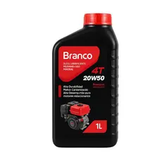 Óleo Lubrificante 20W50 1L- Motores A Gasolina 4 Tempos Alta Performance e Proteção - Branco Motores