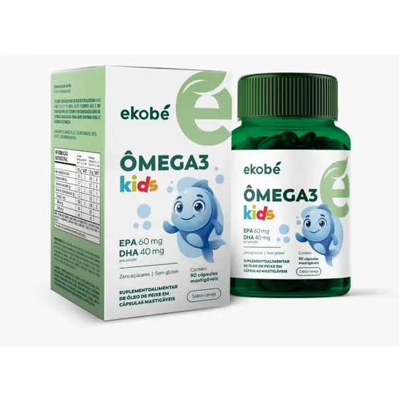 Super Ômega 3 Infantil- Ekobé Kids- 90 Caps. Mastigáveis