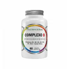 Complexo B 500mg + Biotina- 60 cápsulas- Flora Nativa