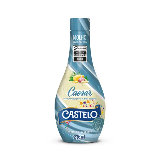 Molho Caesar para Salada - Castelo - Squeeze 236ml