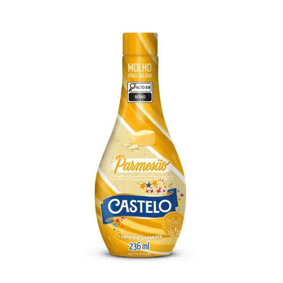 Molho de Parmesão para Salada - Castelo - Squeeze 236ml
