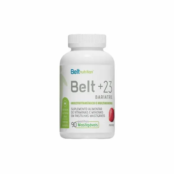 Belt+23 Morango-90 Pastilhas Mastigáveis