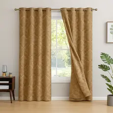 Cortina Jacquard Luxuosa Quarto E Sala