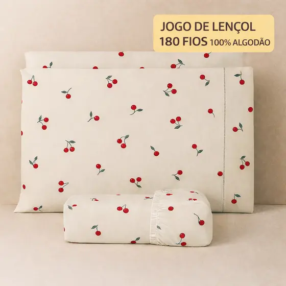 JOGO DE LENÇOL 2 E 3 PEÇAS 180 FIOS 100% ALGODÃO SOLTEIRO CASAL QUEEN KING TOQUE MACIO
