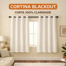 CORTINA BLACKOUT TECIDO PREMIUM CORTA LUZ SALA QUARTO E COZINHA