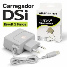 Carregador Fonte AC para Nintendo DSi NDSi 4.6V 900mA Plug Europeu
