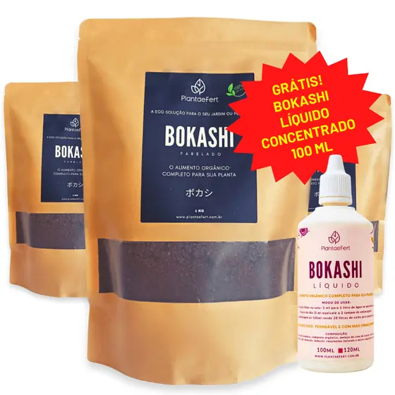 Fertilizante Grow Adubo Bokashi 3 Kg Para Vasos, Hortas, Jardins