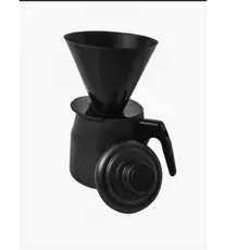 Bule com Brinde Porta filtro Antiaderente preto - Marpal 1L