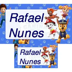 Etiquetas ENVIO RÁPIDO personalizadas completo para creche, maternal: roupas, plasticos e tags