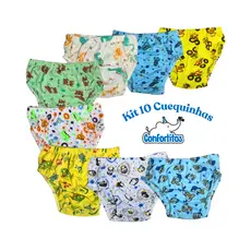 Kit Cuequinhas Infantil forro 100% algodão 0 a 12 anos Cuecas Kit Promoção Coeca Infantil Menino