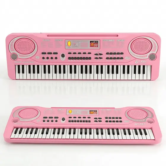 Teclado Eletrônico Musical De 61 Teclas Brinquedo Infantil