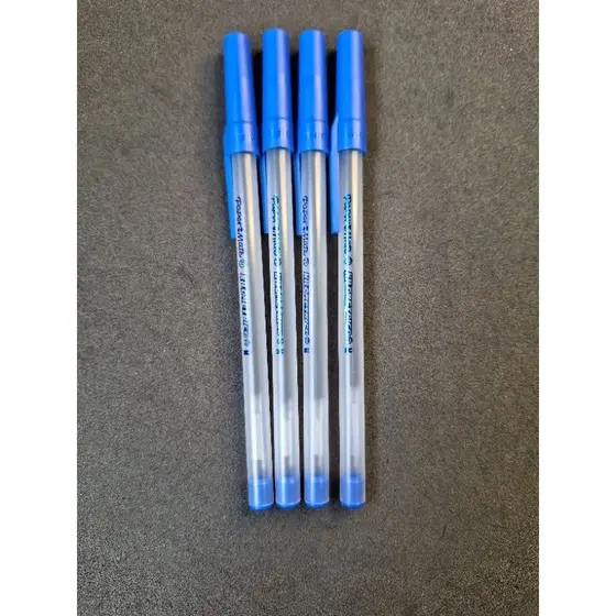 Conjunto de canetas Paper Mate kilometrica, nas cores azul e preta