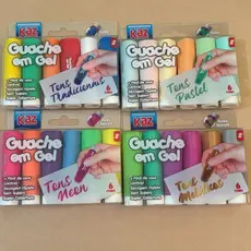 Guache em gel Kaz 24 cores