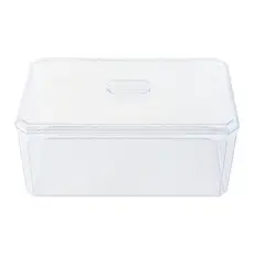 10 Caixa Retangular Acrilico 20x12 Com Tampa Pote Cake Box 1,8L Presente