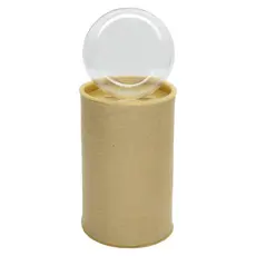 KIT Cofre Papelão Cofrinho Com Esfera 6cm Bola Acrílico 10 Unidades