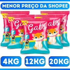 5 Areia de Gato Pacotes de Areia Sanitária Antiodor Tira Cheiro Gatos Natural Tradicional