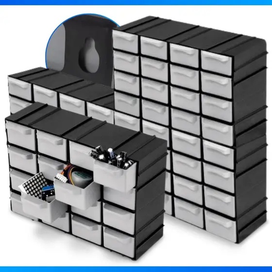 Gaveteiro Plástico Organizador Multiuso 16 Gavetas Caixas - OFERTA