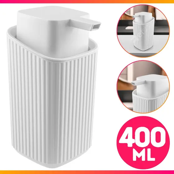 Porta Sabonete Liquido Dispenser Álcool Gel Detergente Cozinha Banheiro Lavabo Moderno Luxo
