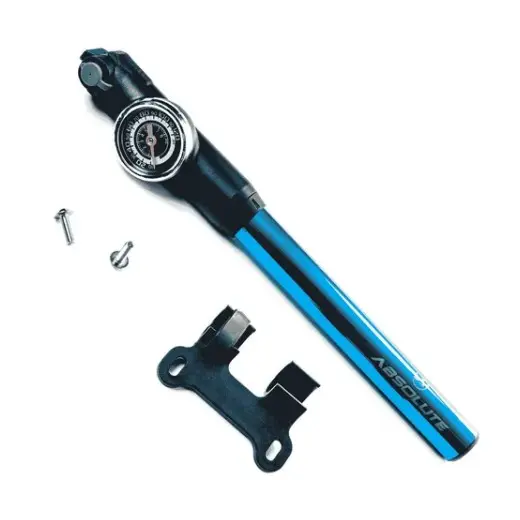 Bomba De Ar Pneu Bike Absolute Manômetro Mangueira Pro Novo!