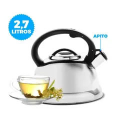 Chaleira Brinox com Apito 2,7L Roma Original