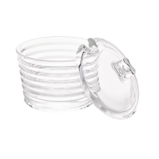 Açucareiro Cristal Colmeia com Tampa 10X10cm Lyor