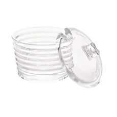 Açucareiro Cristal Colmeia com Tampa 10X10cm Lyor