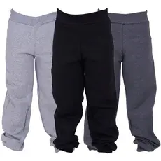 Kit 3 Calças de Moletom Infantil Algodão Unissex Felpado