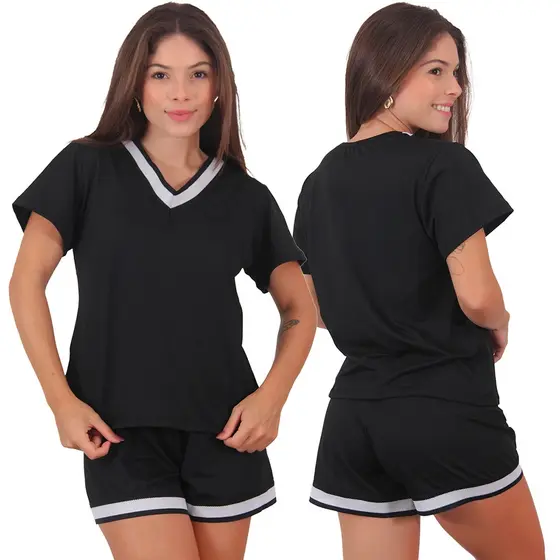 Pijama Feminino Carioca Manga Curta