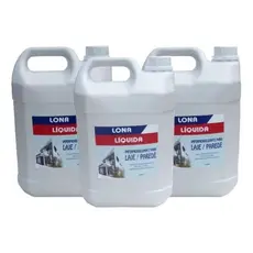 Kit C/3 Lonas Líquida Cor Branca Galão 5 L Impermeabilizante Térmico P/ Baú De Camihão E Motor Home.