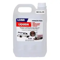 Lona Liquida Incolor Galão 5 L Vedação Em Baú De Caminhão Vazamentos Infiltrações No Teto Motorhome.