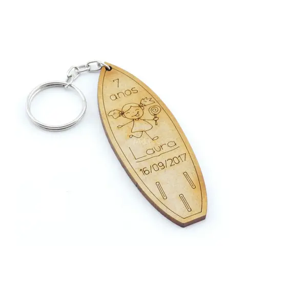 Chaveiros Personalizado Lembrancinha Mdf Infantil - Prancha Surf