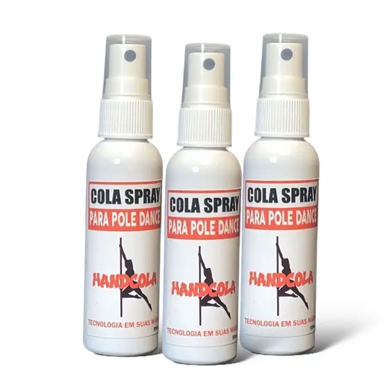 Três Colas Pole Dance 55ml Grip Spray Poledance Cola líquida Esportiva