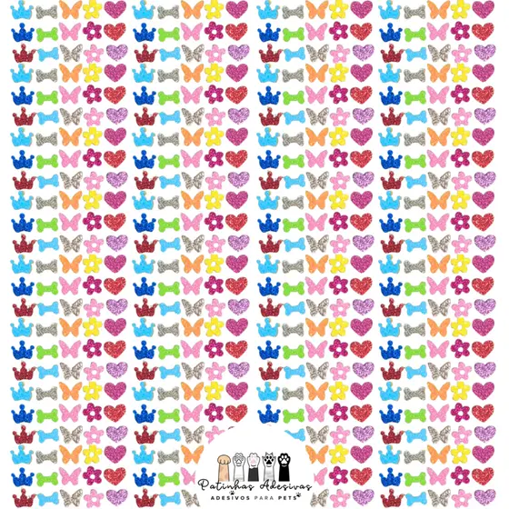 400| 200| 100 MINI Adesivos para Pet - SORTIDOS - Cola IMPORTADA - petshop - banho e tosa