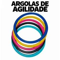 ARGOLAS DE AGILIDADE ARO KIT 10 PEÇAS-TREINO CIRCUITO FUNCIONAL