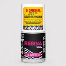 Top Coat Resina Gel Extra Brilho Top Beauty