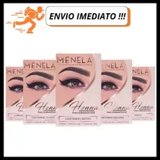 Henna Sobrancelha Menela 2,5 G Com Fixador, Todas as Cores