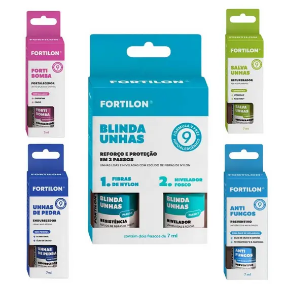 Linha Dailus Fortilon Anti Fungos Salva Unhas Forti Bomba Unhas Pedra Blinda Unhas Nails - Escolha o Seu