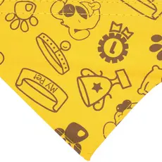 Coleira para Pet Cachorro Tipo Bandana Estampada Tam M