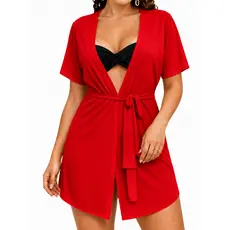 Saída de Praia Kimono Moda Verão Estilo Vestido Diversas Cores