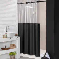Cortina Para Box Banheiro Com Ilhos 100% PVC Varias Cores