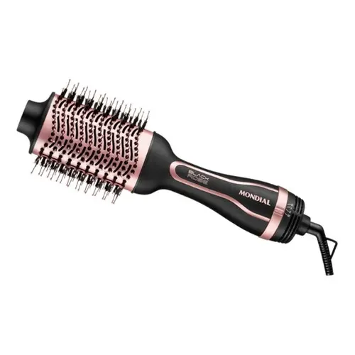 Escova Secadora Mondial Black Rose 1200w Cerâmica Íons 127v