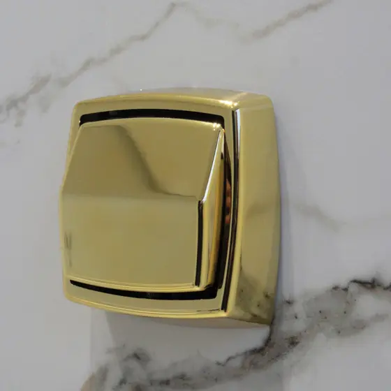 Acabamento Para Válvula De Descarga Vaso Sanitário Banheiro Deca Hydra Docol Dourado Gold Brilhante