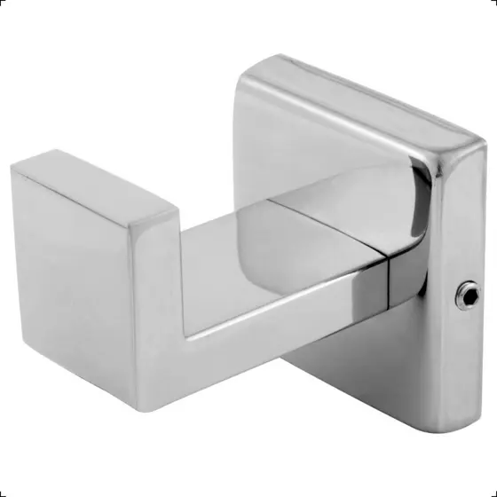 Suporte Gancho Cabide Aço Inox 304 Quadrado Parede Banheiro