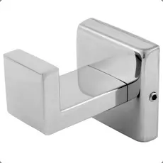 Suporte Gancho Cabide Aço Inox 304 Quadrado Parede Banheiro